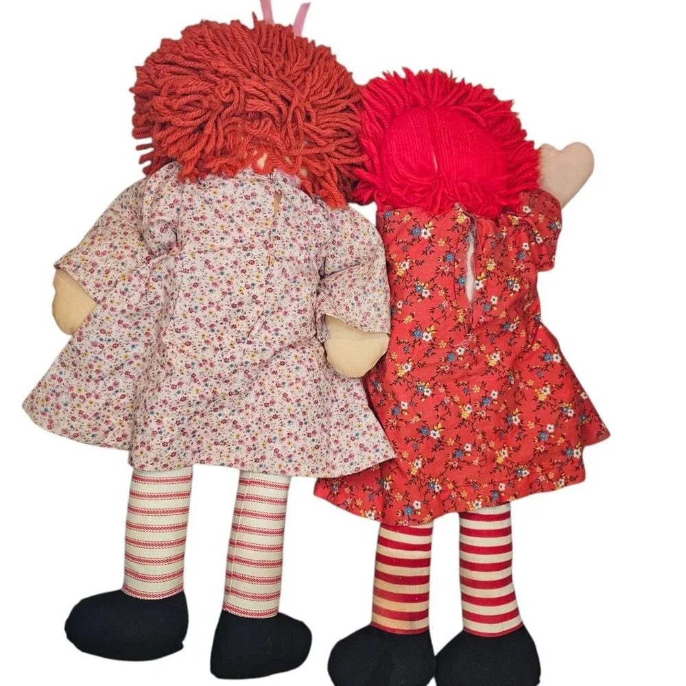 VTG 60s 70s Raggedy Ann Dolls Handmade 18
